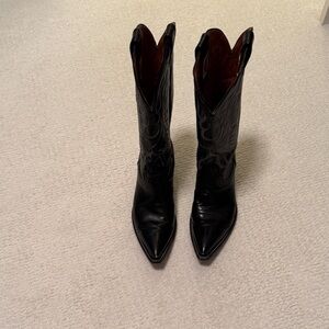 Nocona Black Heeled Western Boots